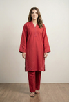 EMBROIDERED DHANAK 2 PIECE SHIRT AND TROUSERS W25-3