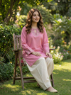 EMBROIDERED DHANAK 2 PIECE SHIRT AND TROUSERS W25-4